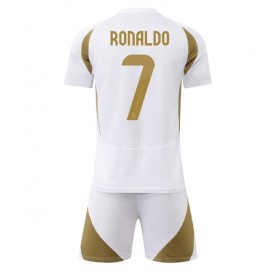 Al-Nassr Cristiano Ronaldo #7 Tredje Kläder Barn 2024-25 Kortärmad (+ Korta byxor)